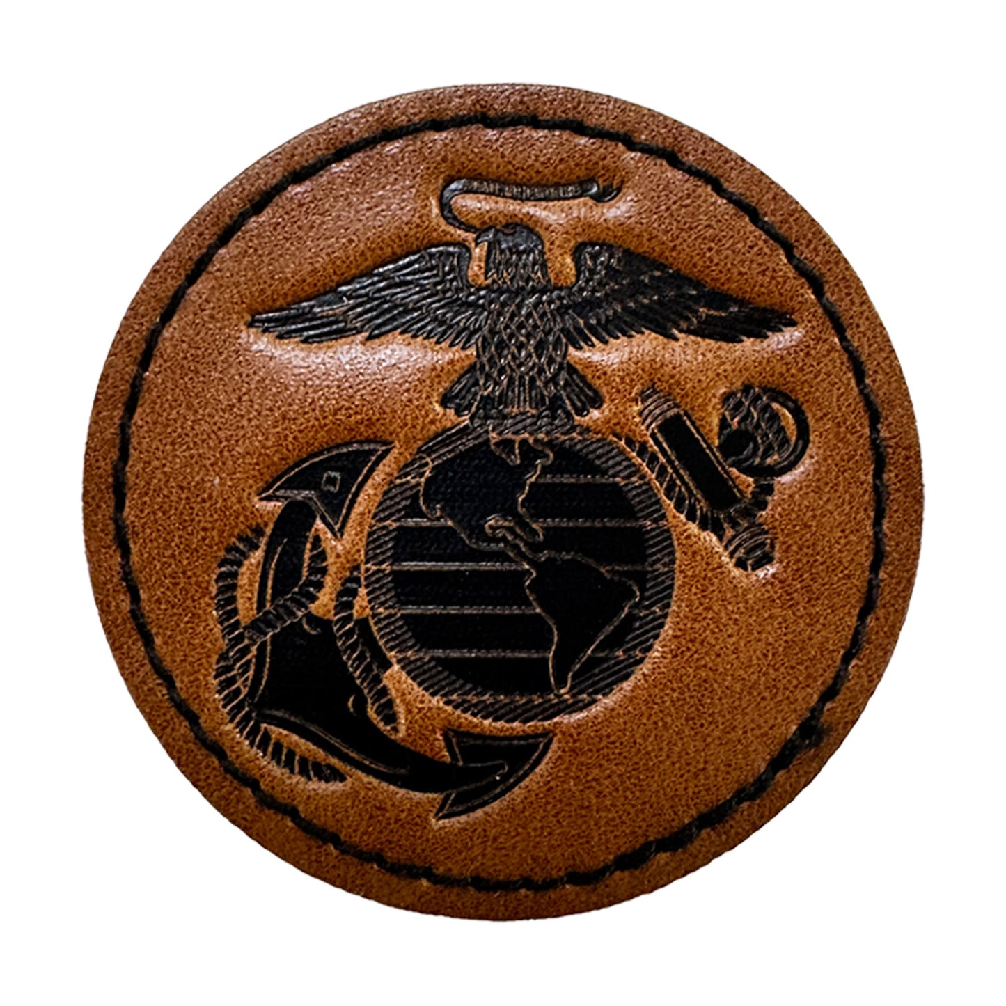 Marines Leather Patch Royal Blue Hat