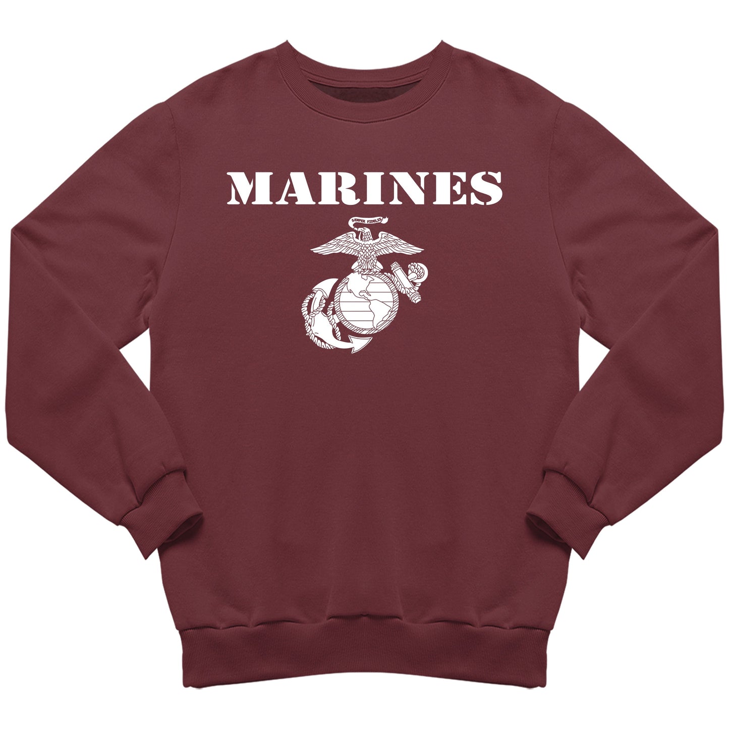 Maroon Vintage Marines Sweatshirt