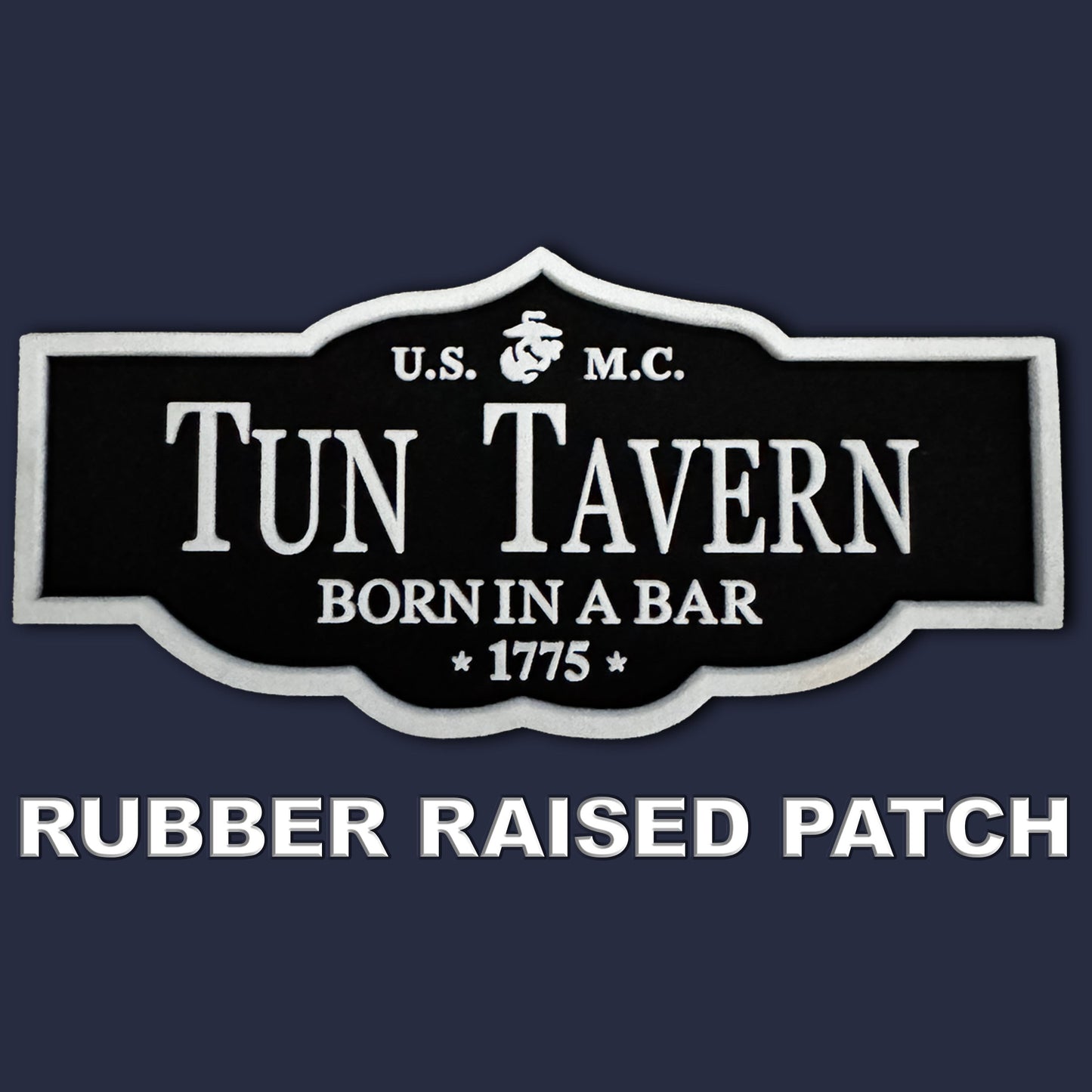 3D Rubber Tun Tavern Patch Navy Hat