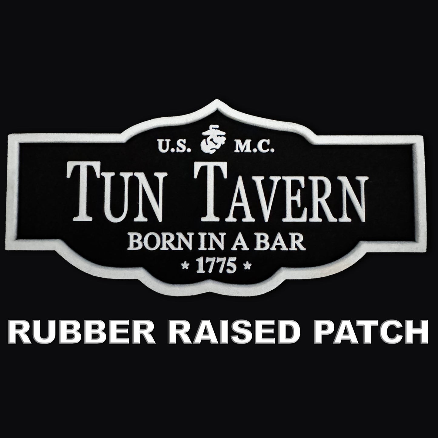 3D Rubber Tun Tavern Patch Black Hat