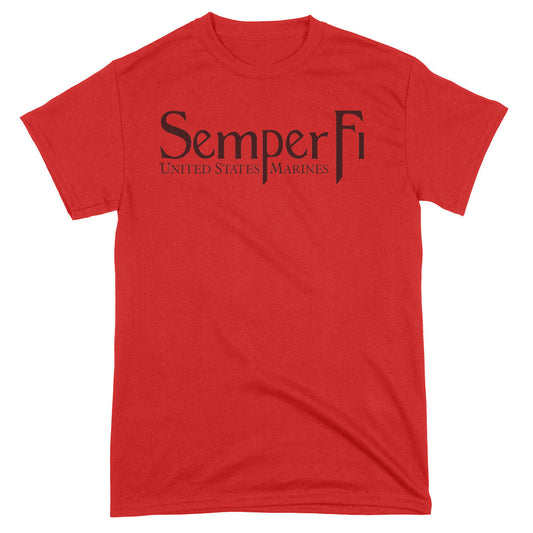 Closeout Red Semper Fi Tee