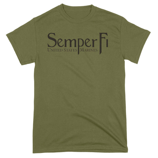 Military Green Semper Fi Tee