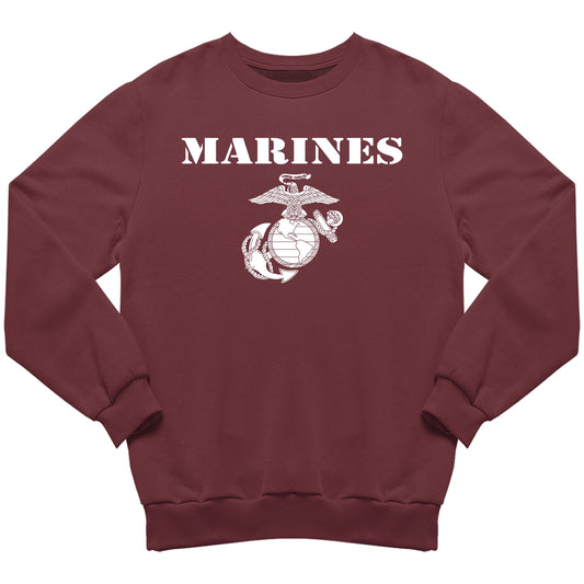 Maroon Vintage Marines Sweatshirt